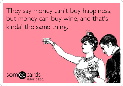 wine can buy happiness